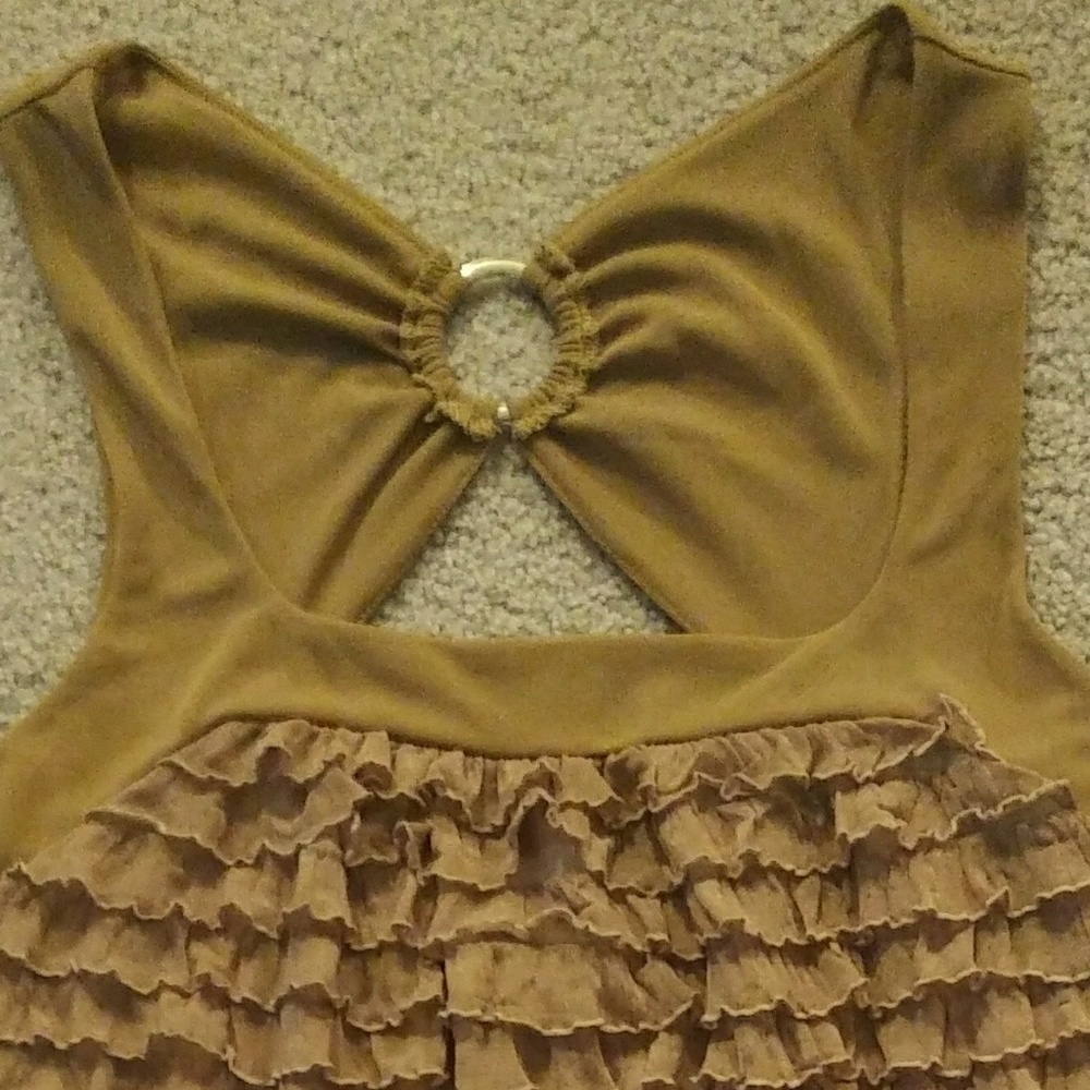 🌷2-4-7  Mini Dress with Ruffle Detail - Picture 3 of 4